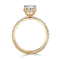 3.12ct Oval Cut Diamond Engagement Ring