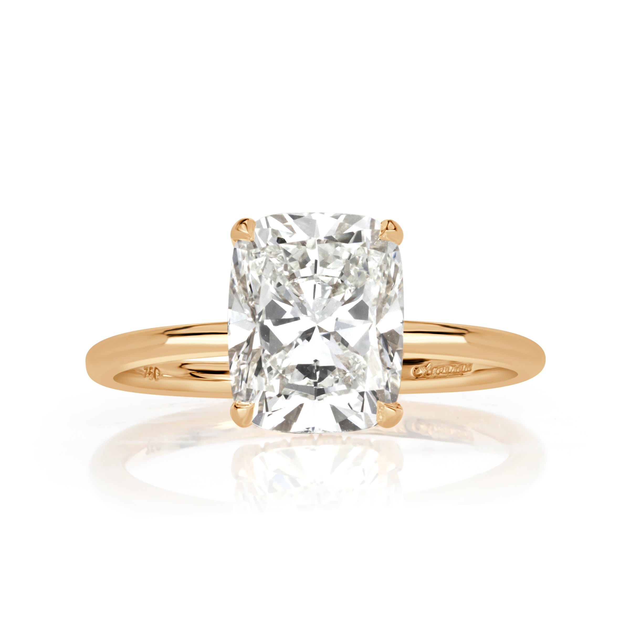 2.92ct Cushion Cut Diamond Engagement Ring
