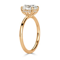 1.96ct Old Mine Cut Diamond Engagement Ring