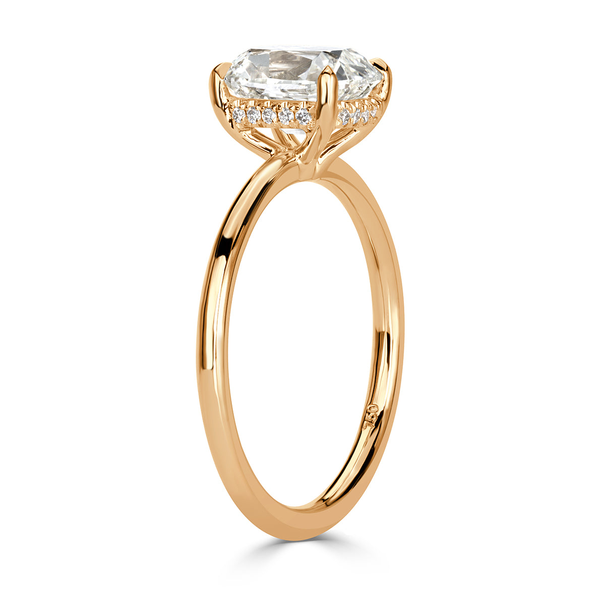 1.96ct Old Mine Cut Diamond Engagement Ring