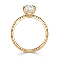 1.96ct Old Mine Cut Diamond Engagement Ring