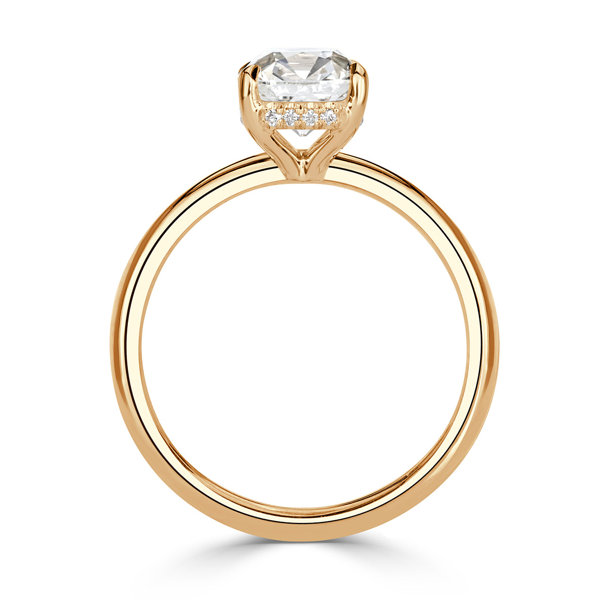 1.96ct Old Mine Cut Diamond Engagement Ring