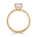 1.96ct Old Mine Cut Diamond Engagement Ring