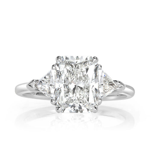3.68ct Radiant Cut Diamond Engagement Ring