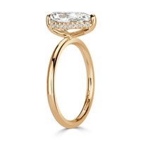 2.10ct Pear Shaped Diamond Engagement Ring