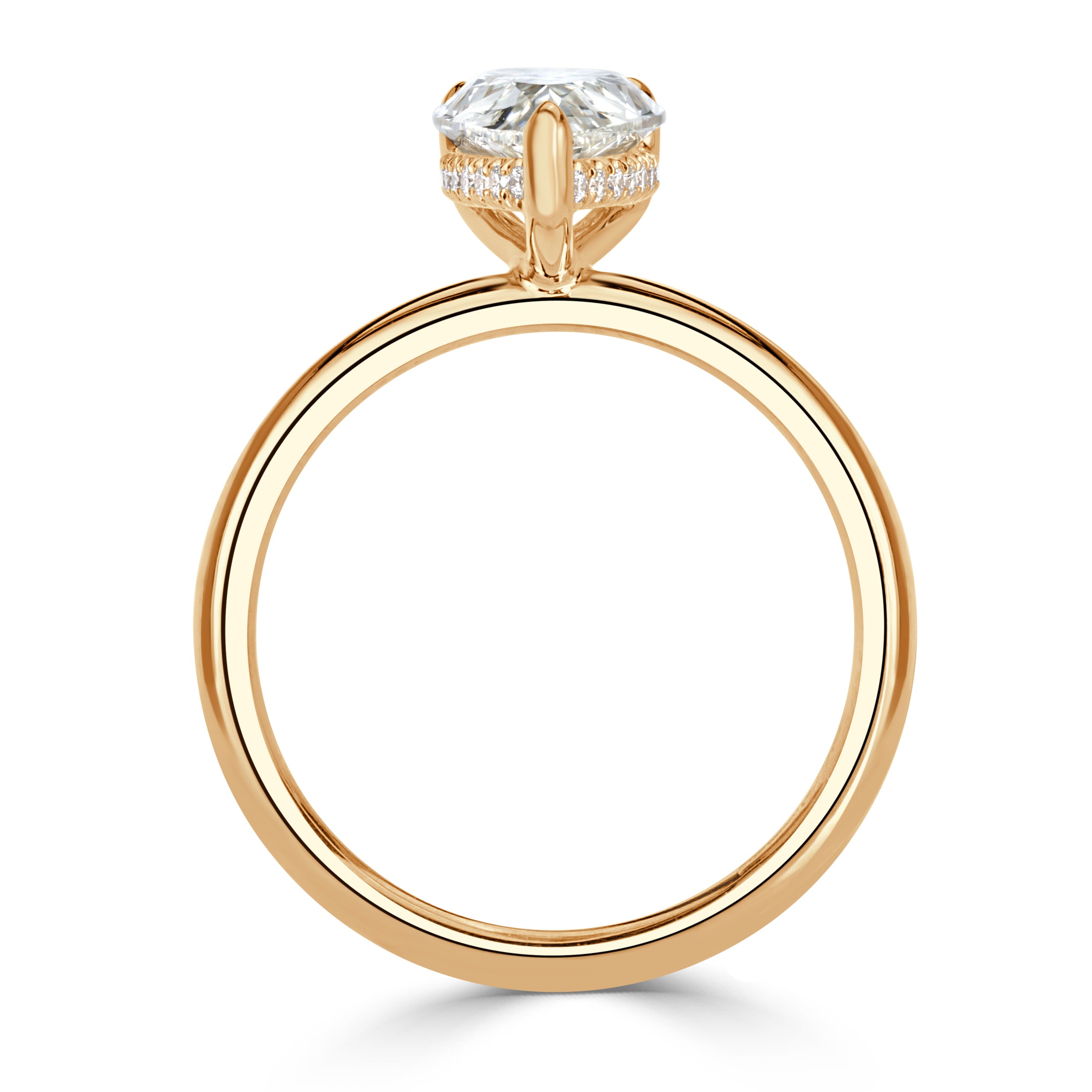 2.10ct Pear Shaped Diamond Engagement Ring