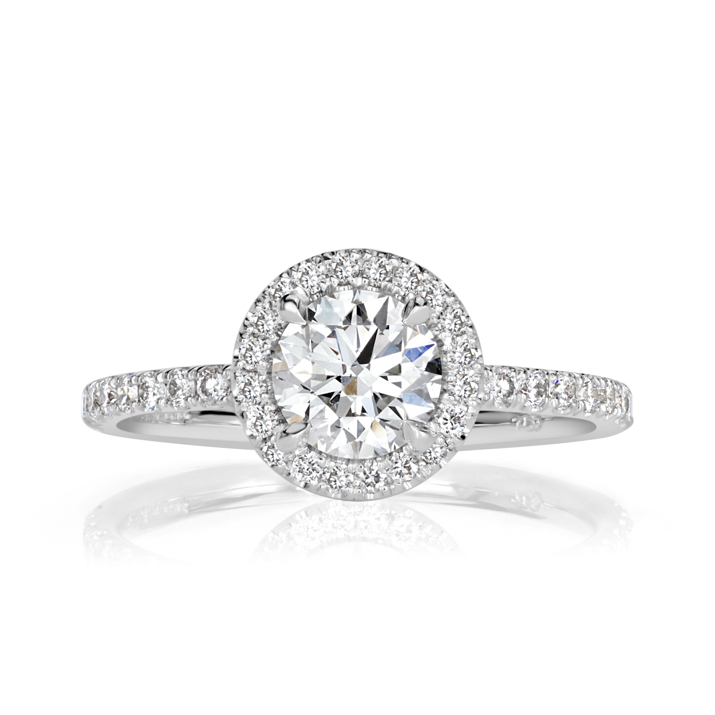 1.21ct Round Brilliant Cut Diamond Engagement Ring