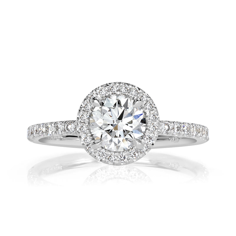 1.21ct Round Brilliant Cut Diamond Engagement Ring