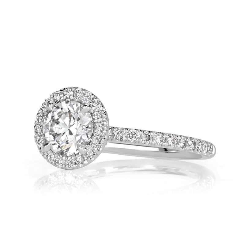 1.21ct Round Brilliant Cut Diamond Engagement Ring