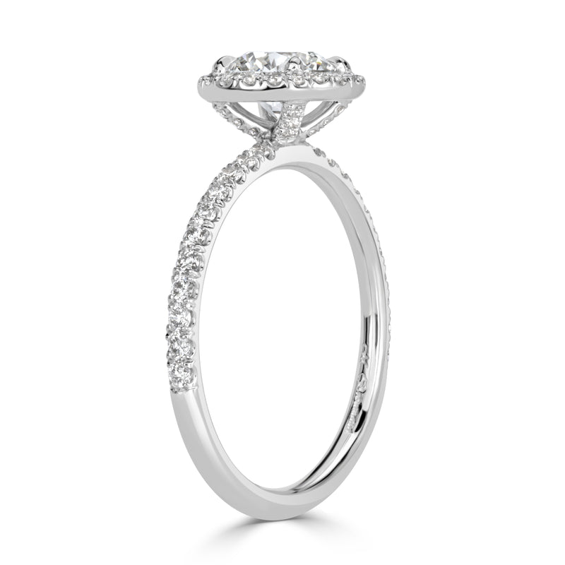 1.21ct Round Brilliant Cut Diamond Engagement Ring