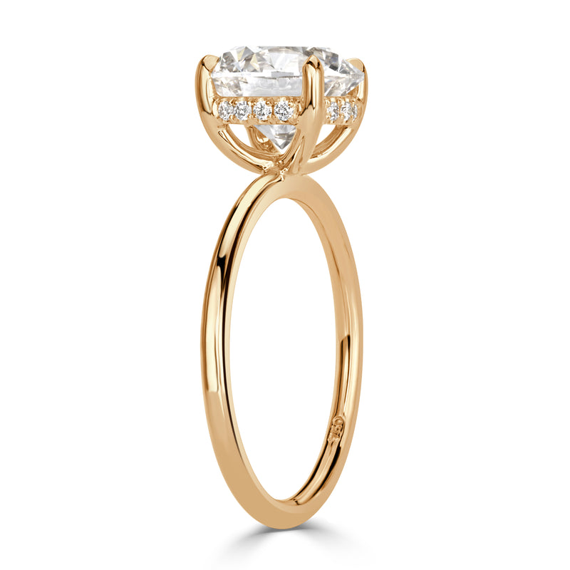 3.10ct Round Brilliant Cut Diamond Engagement Ring