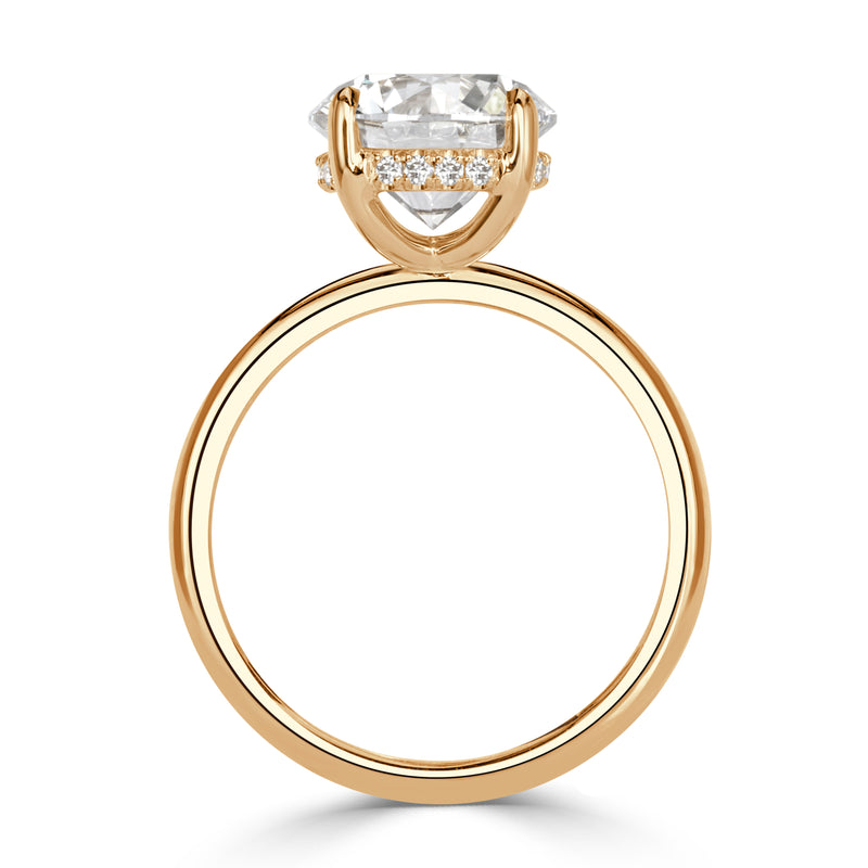 3.10ct Round Brilliant Cut Diamond Engagement Ring
