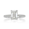 2.19ct Emerald Cut Diamond Engagement Ring