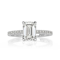 2.19ct Emerald Cut Diamond Engagement Ring