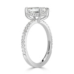 2.19ct Emerald Cut Diamond Engagement Ring