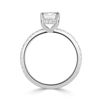 2.19ct Emerald Cut Diamond Engagement Ring