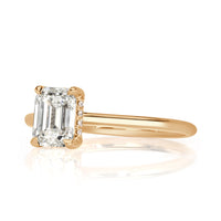 1.26ct Emerald Cut Diamond Engagement Ring