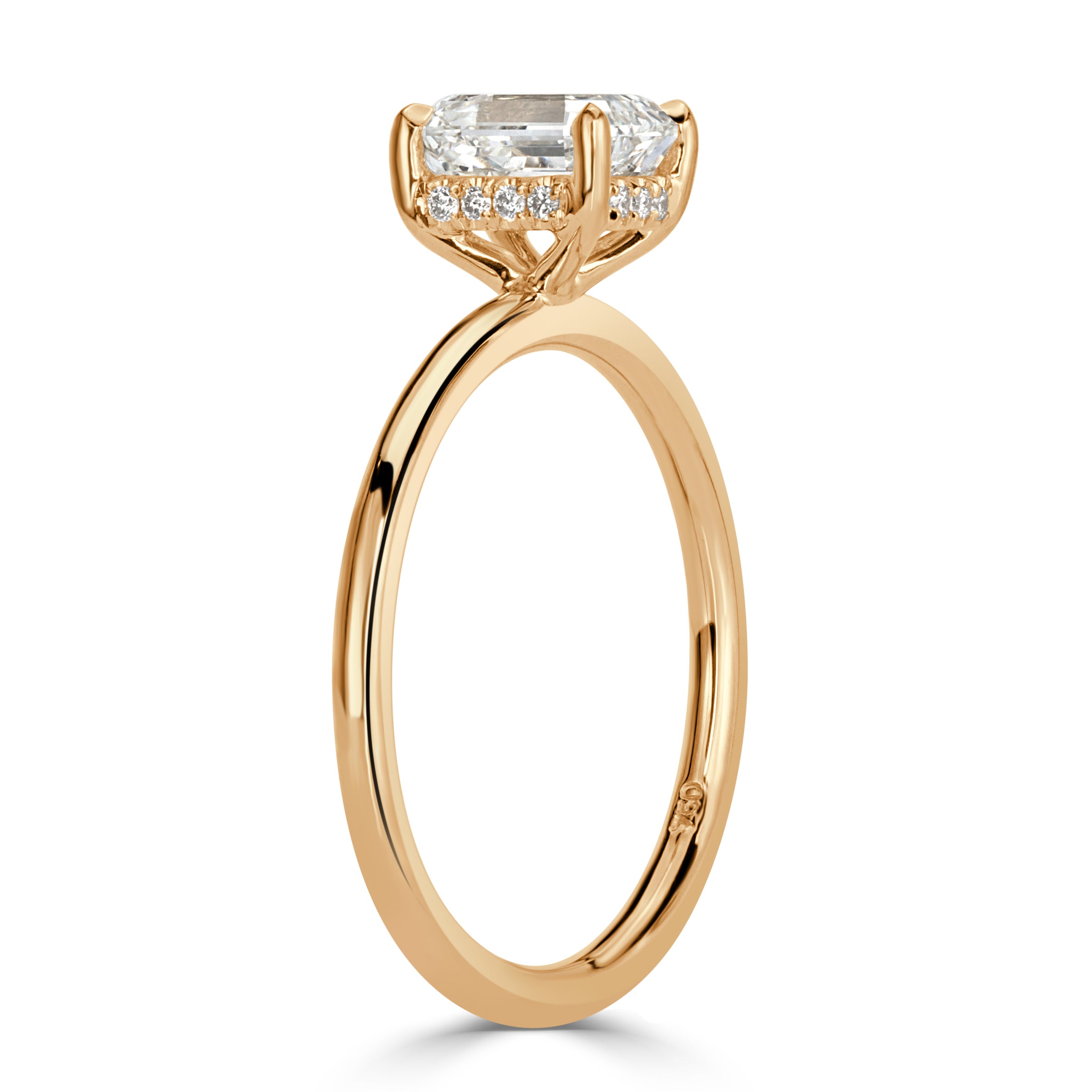 1.26ct Emerald Cut Diamond Engagement Ring