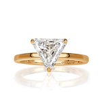 1.60ct Trillion Cut Diamond Engagement Ring