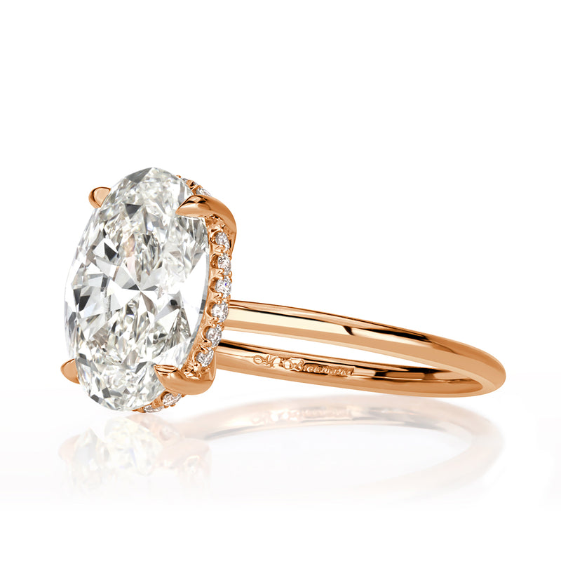 3.33ct Oval Cut Diamond Engagement Ring