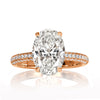3.97ct Oval Cut Diamond Engagement Ring