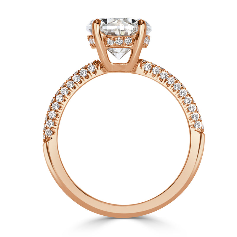 3.97ct Oval Cut Diamond Engagement Ring