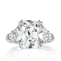6.27ct Old Mine Cut Diamond Engagement Ring