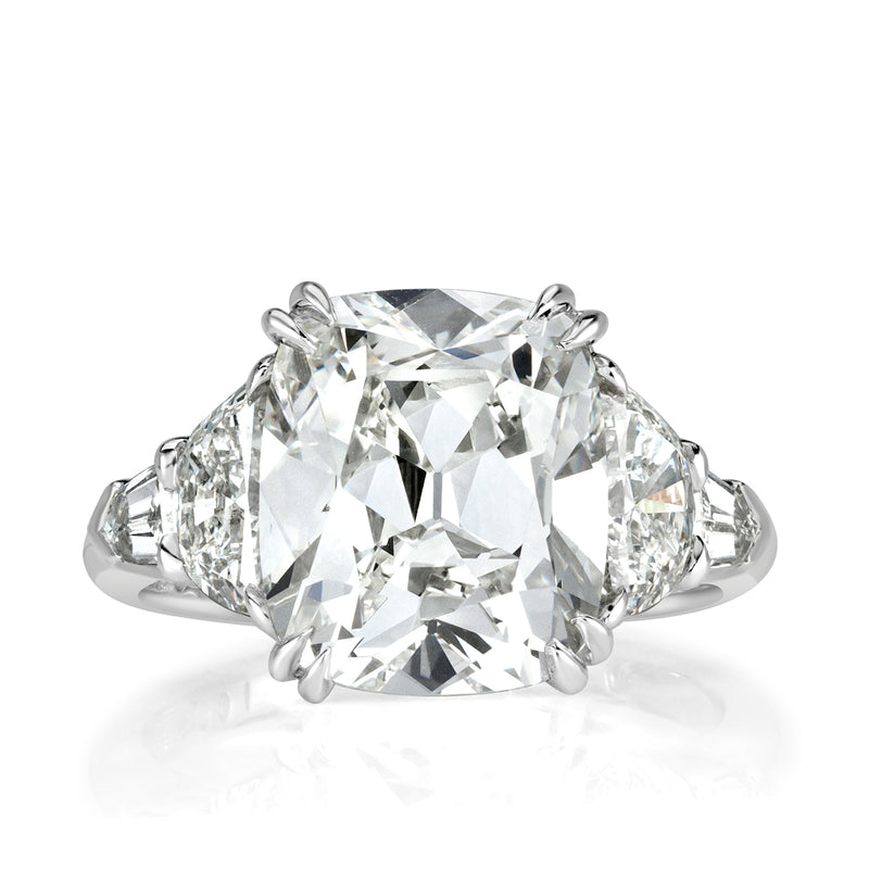 6.27ct Old Mine Cut Diamond Engagement Ring
