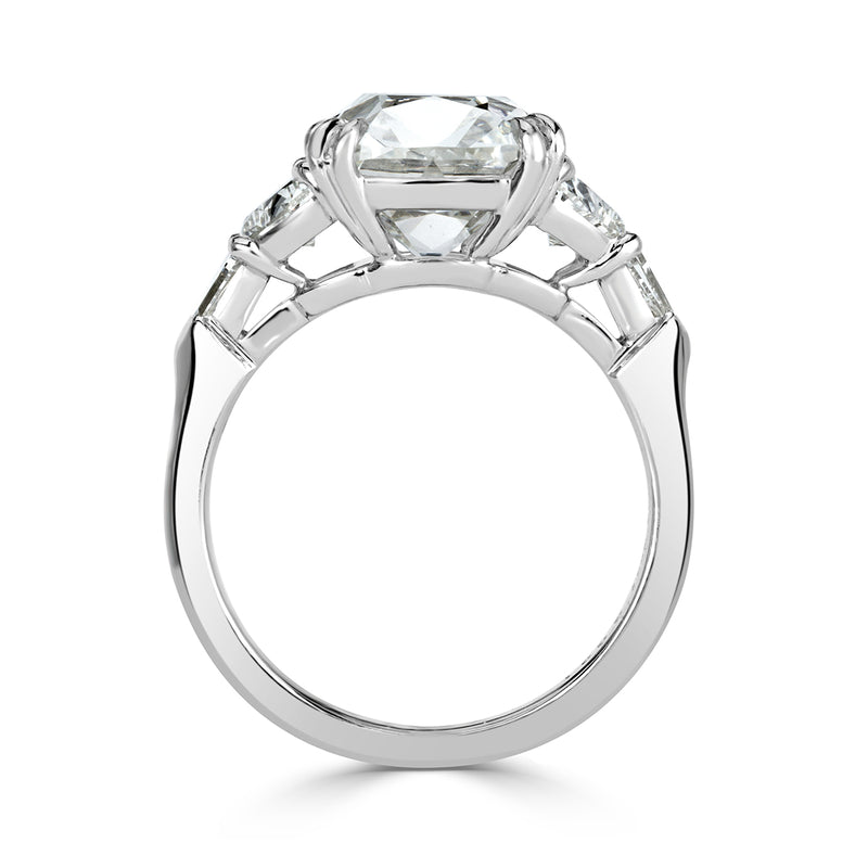 6.27ct Old Mine Cut Diamond Engagement Ring