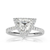1.98ct Trillion Cut Diamond Engagement Ring