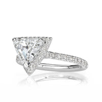 1.98ct Trillion Cut Diamond Engagement Ring