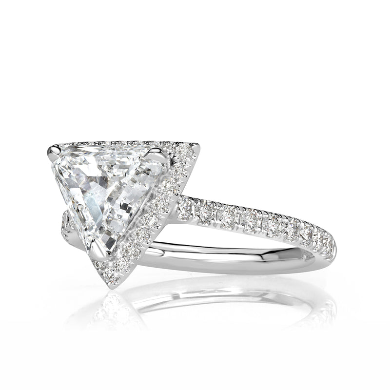 1.98ct Trillion Cut Diamond Engagement Ring