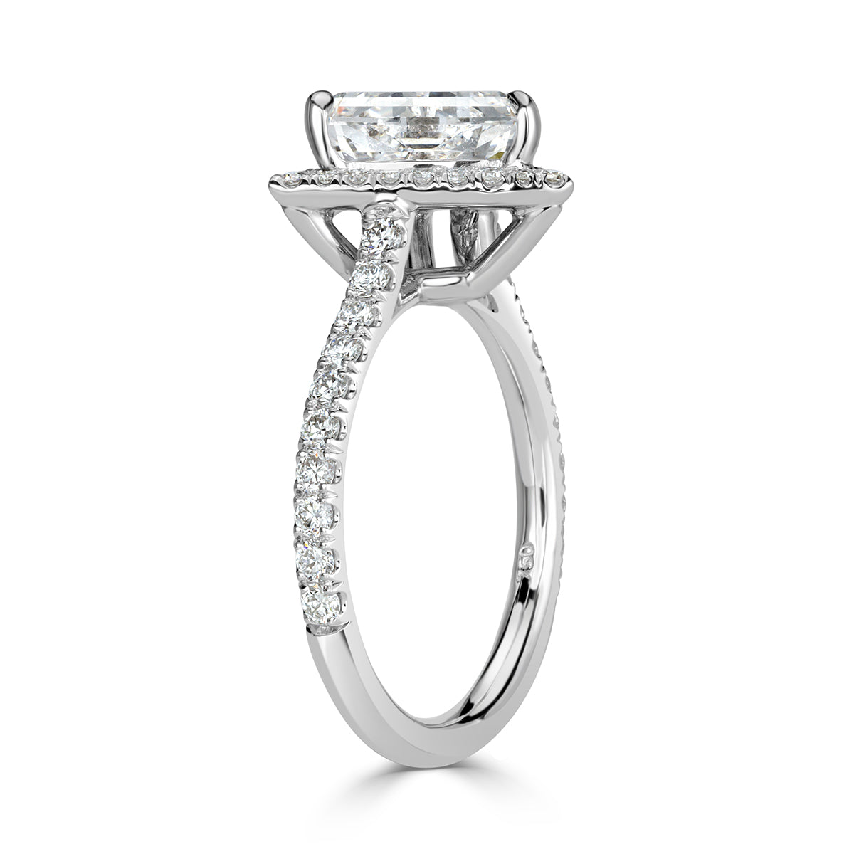 1.98ct Trillion Cut Diamond Engagement Ring