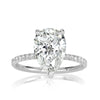 3.37ct Pear Shaped Diamond Engagement Ring