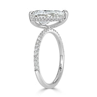 3.37ct Pear Shaped Diamond Engagement Ring
