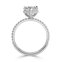 3.37ct Pear Shaped Diamond Engagement Ring