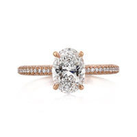 2.05ct Oval Cut Diamond Engagement Ring