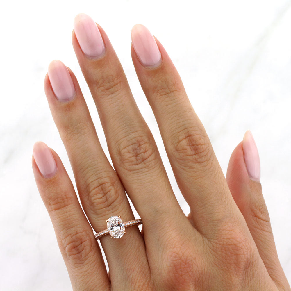 2.05ct Oval Cut Diamond Engagement Ring