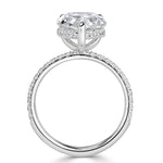 4.44ct Pear Shaped Diamond Engagement Ring