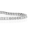6.34ct Asscher Cut Diamond Tennis Bracelet in 14k White Gold