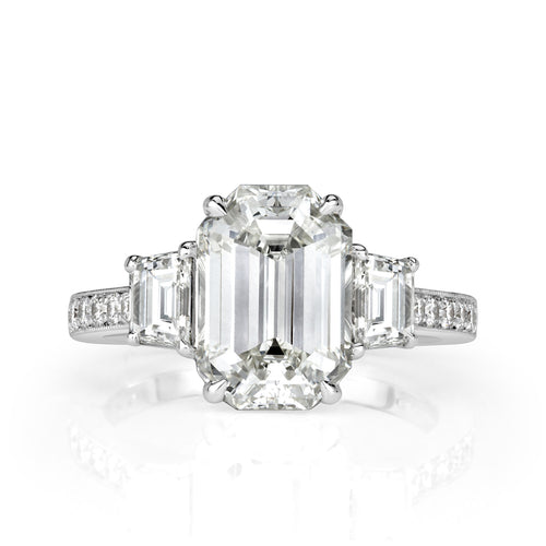 4.99ct Emerald Cut Diamond Engagement Ring