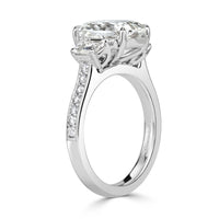 4.99ct Emerald Cut Diamond Engagement Ring