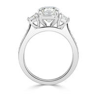 4.99ct Emerald Cut Diamond Engagement Ring