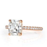 2.37ct Old Mine Cut Diamond Engagement Ring