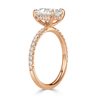 2.37ct Old Mine Cut Diamond Engagement Ring