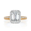 2.61ct Emerald Cut Diamond Engagement Ring
