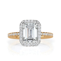 2.61ct Emerald Cut Diamond Engagement Ring