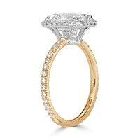 2.61ct Emerald Cut Diamond Engagement Ring