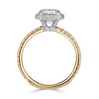 2.61ct Emerald Cut Diamond Engagement Ring