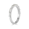 0.65ct Baguette Cut Diamond Wedding Band in Platinum